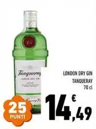 Conad London dry gin TANQUERAY offerta