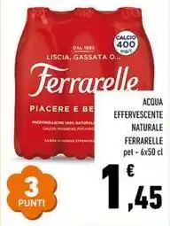 Conad Acqua effervescente naturale FERRARELLE offerta