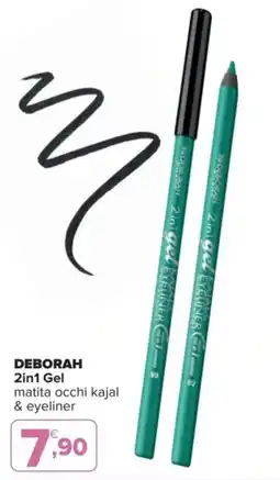 Iperal DEBORAH 2in1 Gel matita occhi kajal & eyeliner offerta