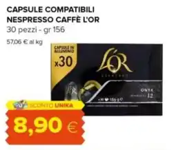 Oasi Capsule compatibili nespresso caffè L'OR offerta