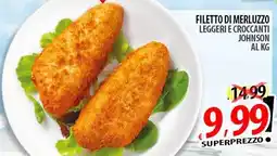 Il Genio Supermercato Filetto di merluzzo leggeri e croccanti johnson offerta
