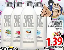 Il Genio Supermercato Dermaline crema di bagnoschiuma offerta