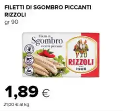 Oasi Filetti di sgombro piccanti RIZZOLI offerta
