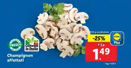 Lidl Champignon affettati offerta