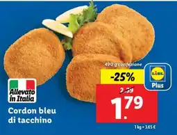 Lidl Cordon Bleu di tacchino offerta
