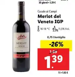 Lidl Merlot del Veneto IGP offerta