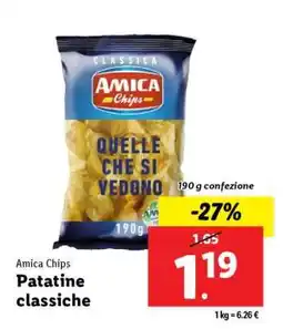 Lidl Amica Chips Patatine classiche offerta