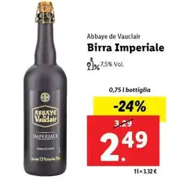 Lidl Abbaye de Vauclair Birra Imperiale offerta