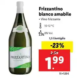 Lidl Frizzantino bianco amabile offerta
