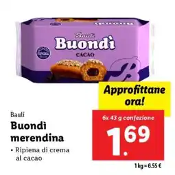 Lidl Bauli Buondì merendina offerta