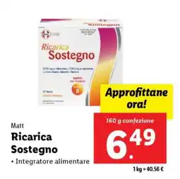 Lidl Matt Ricarica Sostegno offerta