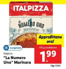 Lidl Italpizza La Numero Uno Marinara offerta