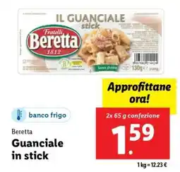 Lidl Beretta Guanciale in stick offerta