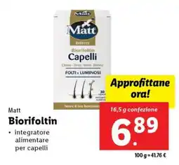 Lidl Matt Biorifoltin offerta
