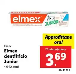 Lidl Elmex Dentifricio Junior offerta