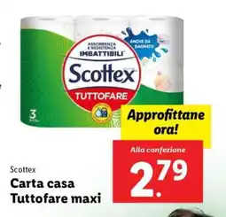 Lidl Scottex Carta casa Tuttofare maxi offerta