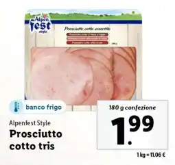 Lidl Prosciutto cotto tris offerta