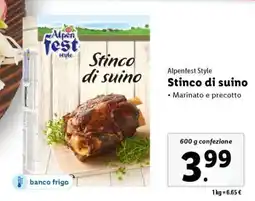 Lidl Alpenfest Style Stinco di suino offerta
