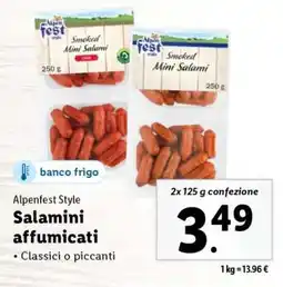 Lidl Alpenfest Style Salamini affumicati offerta