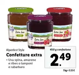 Lidl Alpenfest Style Confetture extra offerta