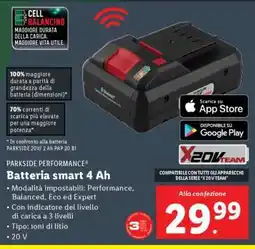 Lidl Batteria smart 4 Ah offerta