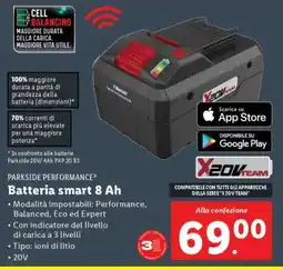 Lidl Batteria smart 8 Ah offerta