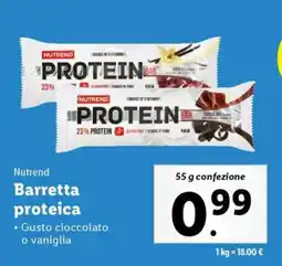 Lidl NUTREND BARRETTA PROTEICA offerta