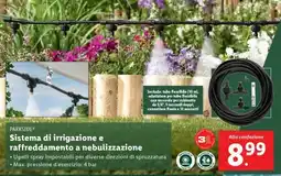 Lidl PARKSIDE Sistema di irrigazione e raffreddamento a nebulizzazione offerta
