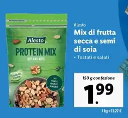 Lidl Alesto Mix di frutta secca e semi di soia offerta