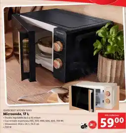 Lidl Microonde, 17 L offerta