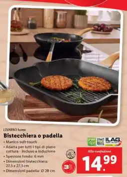 Lidl LIVARNO home Bistecchiera o padella offerta