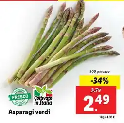 Lidl ASPARAGI VERDI offerta