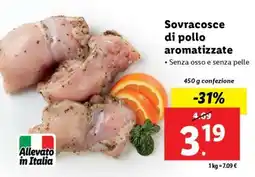 Lidl Sovracosce di pollo aromatizzate offerta