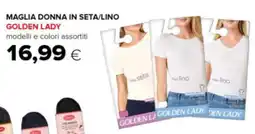 Oasi Maglia donna in seta/lino GOLDEN LADY offerta