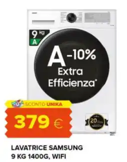 Oasi LAVATRICE SAMSUNG 9 KG 1400G, WIFI offerta