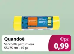 Acqua & Sapone Quandoè Sacchetti pattumiera offerta
