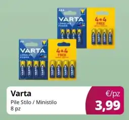 Acqua & Sapone Varta Pile Stilo / Ministilo offerta