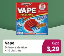 Acqua & Sapone Vape Diffusore elettrico + 10 piastrine offerta