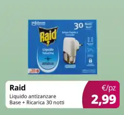 Acqua & Sapone Raid Liquido antizanzare Base + Ricarica 30 notti offerta
