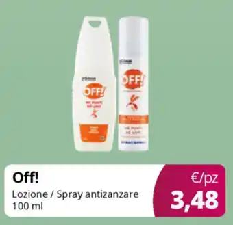 Acqua & Sapone Off! Lozione/Spray antizanzare offerta