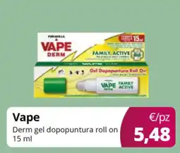 Acqua & Sapone Vape Derm gel dopopuntura roll on offerta