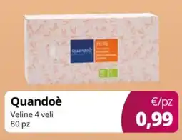 Acqua & Sapone Quandoè Veline 4 veli offerta