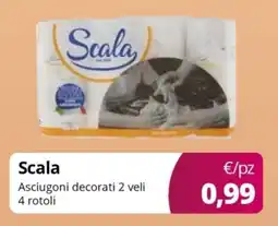 Acqua & Sapone Scala Asciugoni decorati 2 veli offerta