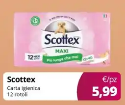 Acqua & Sapone Scottex Carta igienica 12 rotoli offerta