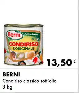 Iper Tosano BERNI Condiriso classico sott'olio offerta