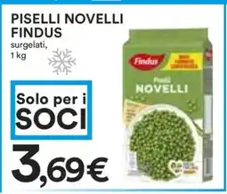 Coop Piselli Novelli Findus offerta