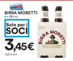 Coop BIRRA MORETTI offerta