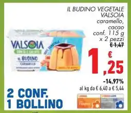 Conad IL BUDINO VEGETALE VALSOIA offerta