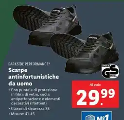 Lidl Scarpe antinfortunistiche da uomo offerta