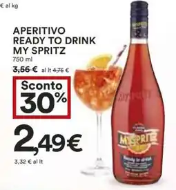 Coop APERITIVO READY TO DRINK MY SPRITZ offerta